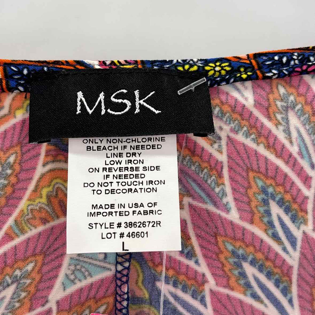 Size L MSK Multi-Color Dress