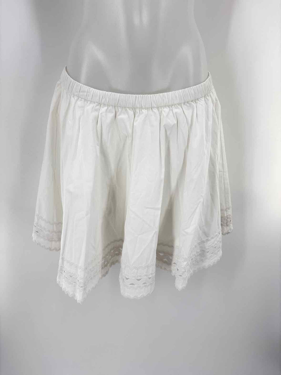 Size L J Crew White Skirt