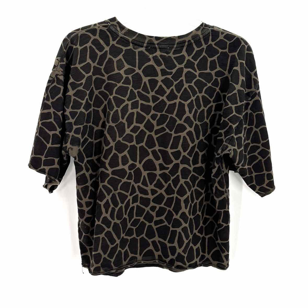 Size S NATION Black Print Shirt