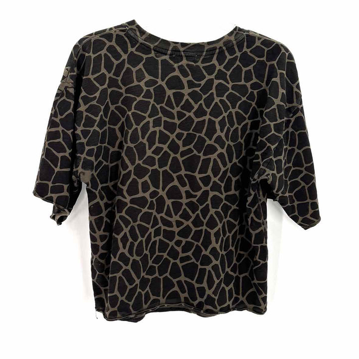 Size S NATION Black Print Shirt