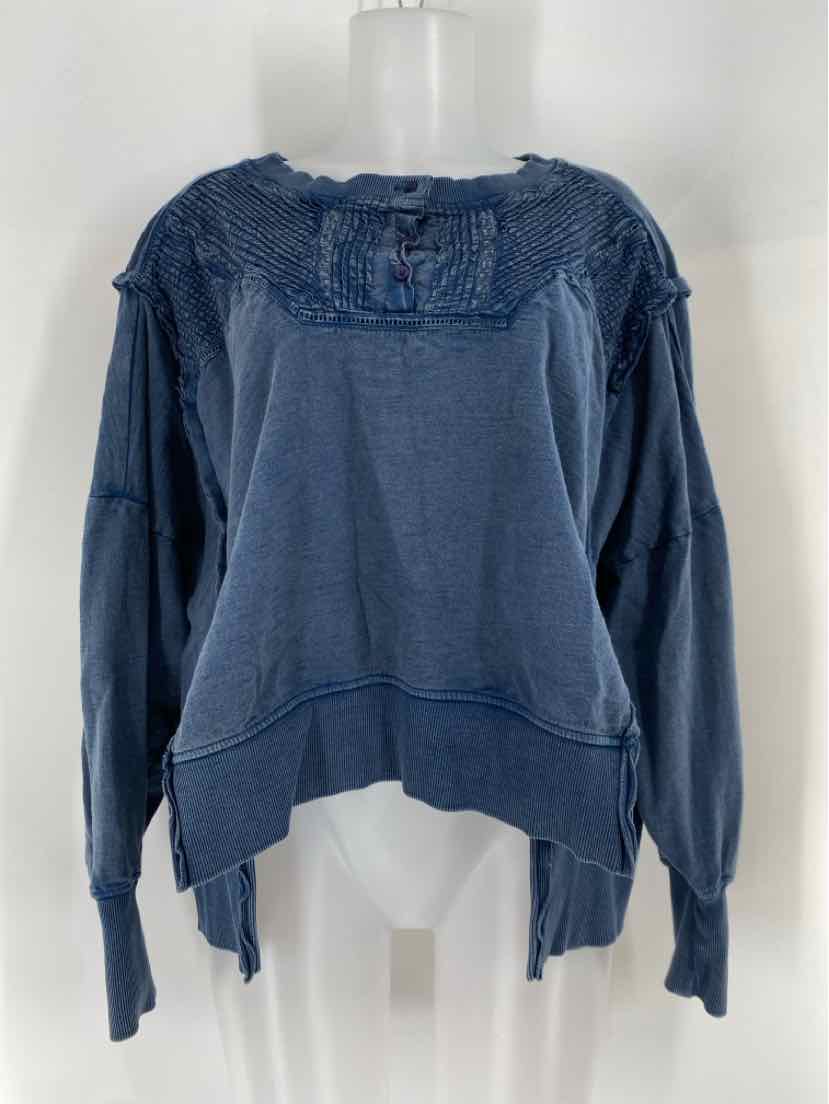 Size M Pilcro & the Letterpress Blue Shirt