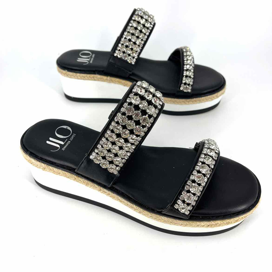 Shoe Size 7.5 Jennifer Lopez Black Sandals