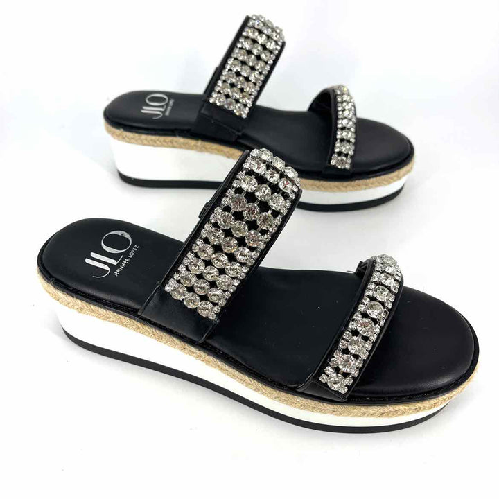 Shoe Size 7.5 Jennifer Lopez Black Sandals