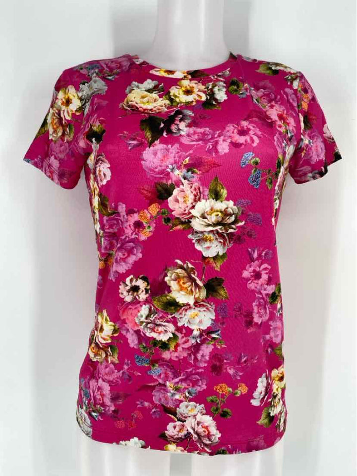 Size M L'AGENCE PINK PRINT Shirt