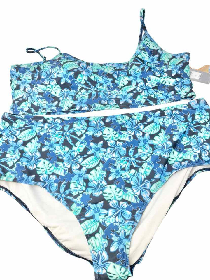 Size 3X DISNEY Teal Swimsuit