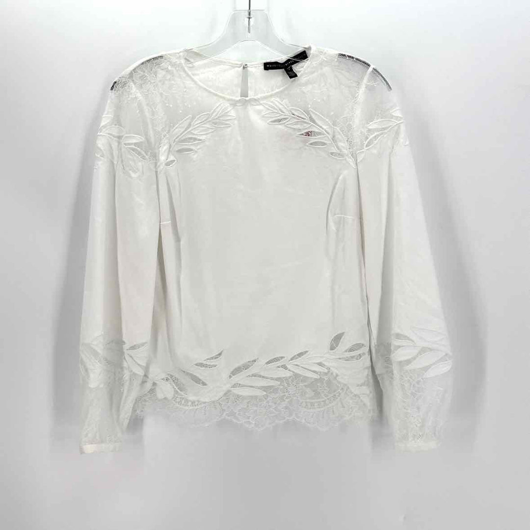 Size 2 White House Black Market White Shirt
