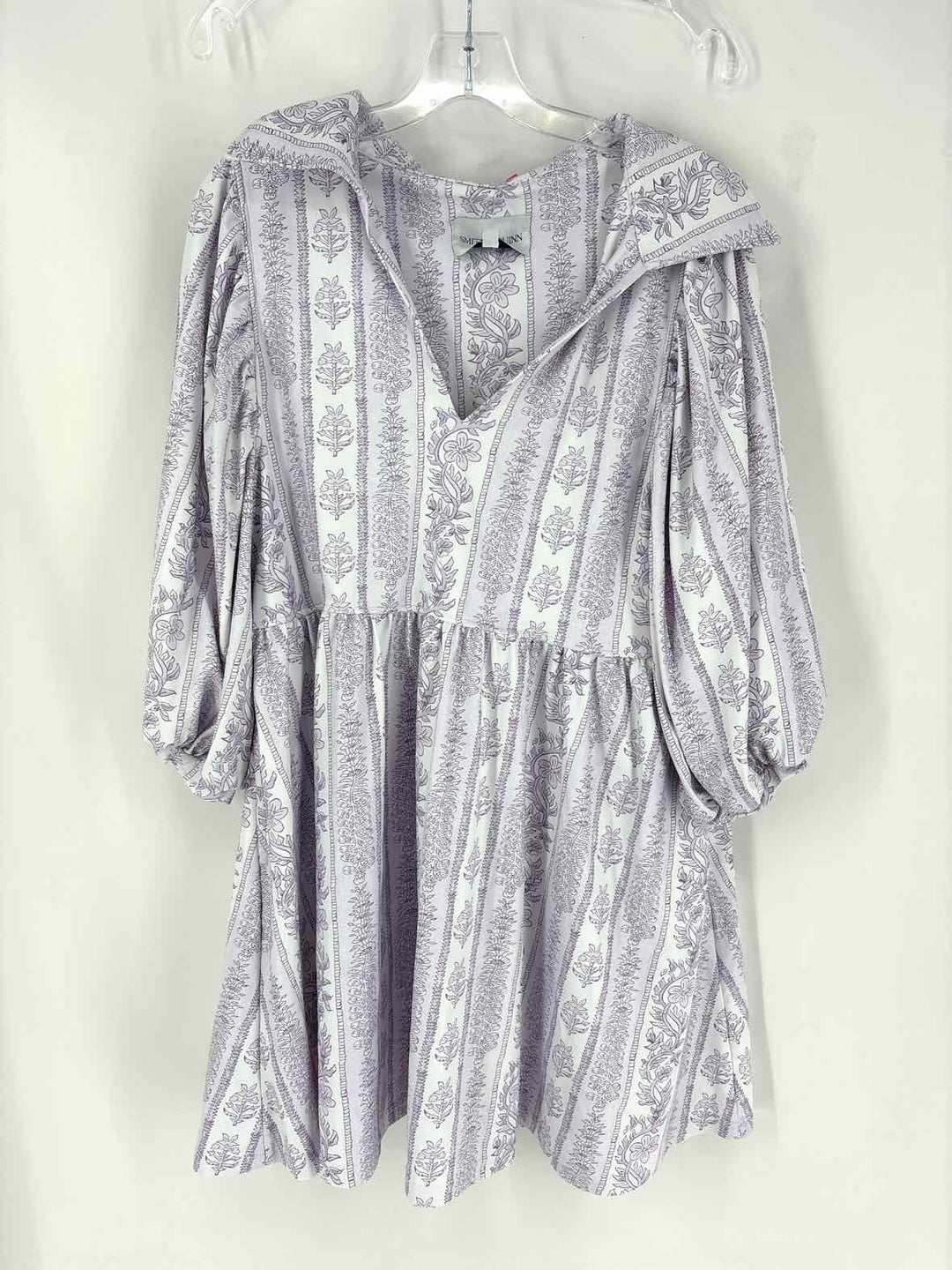 Size L White Print Dress