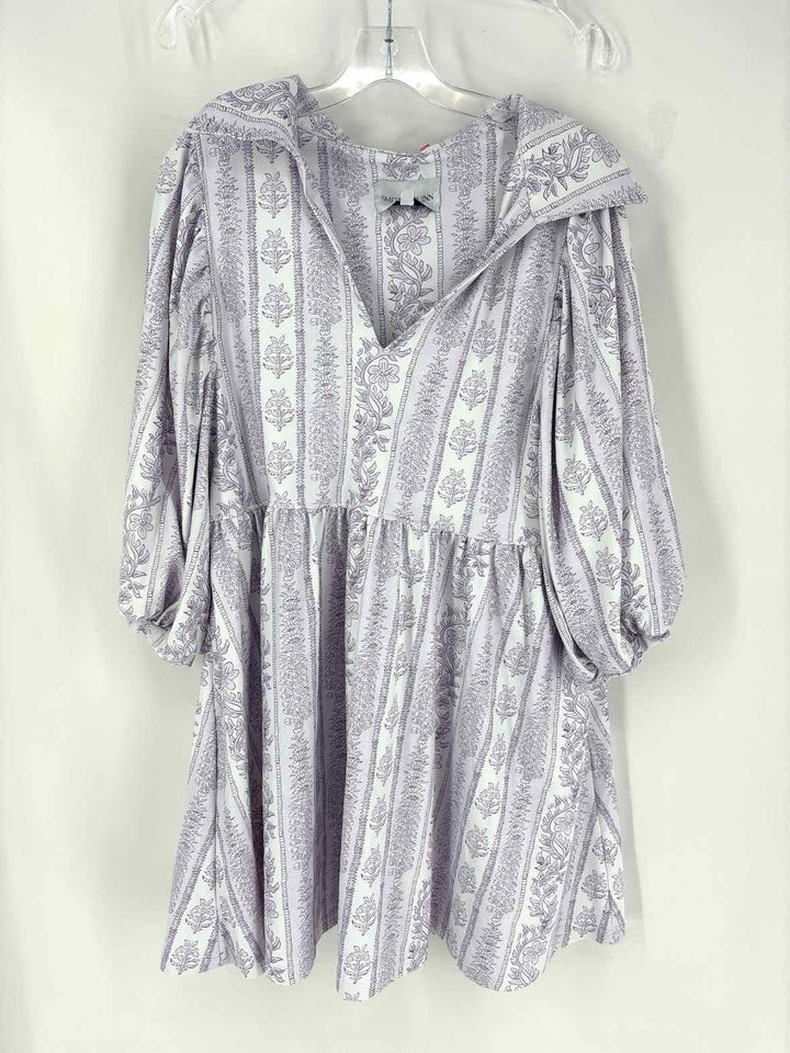 Size L White Print Dress