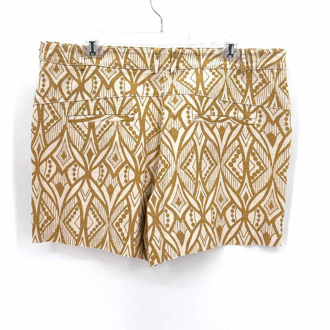 Size 14 ELEVENESS Yellow Print Shorts