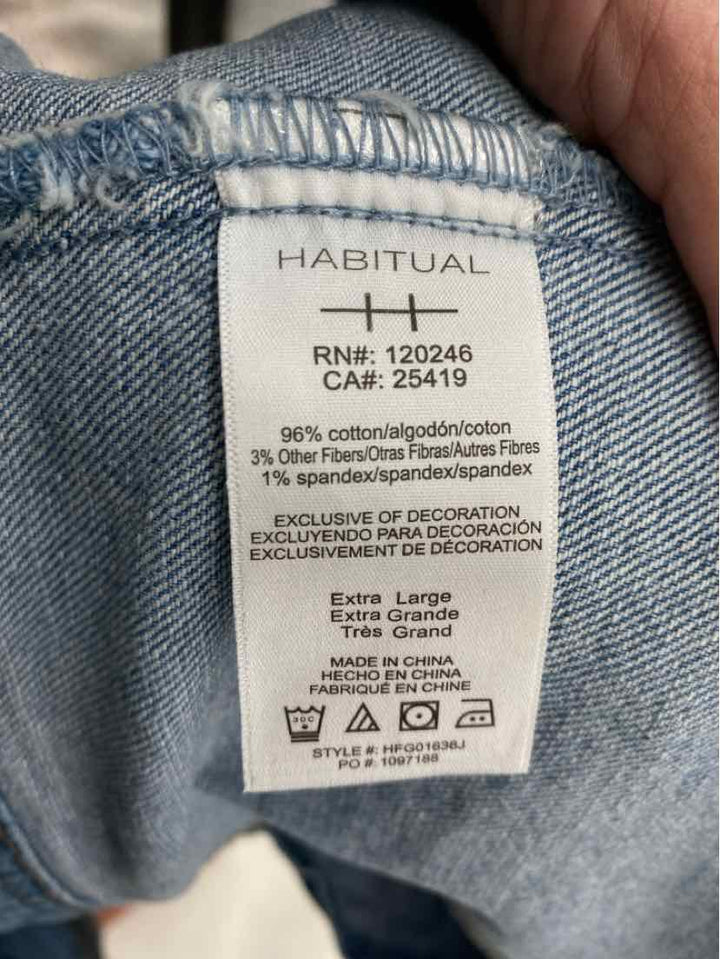 Size XL HABITUAL Denim Jacket