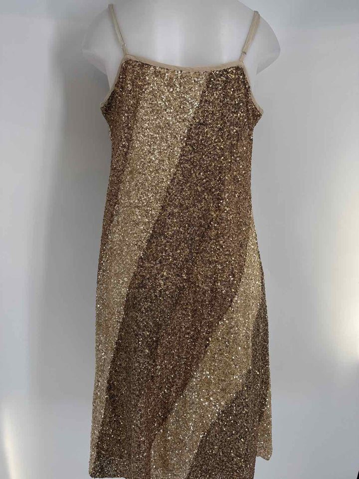 Size 1X BLANK LONDON Gold Dress