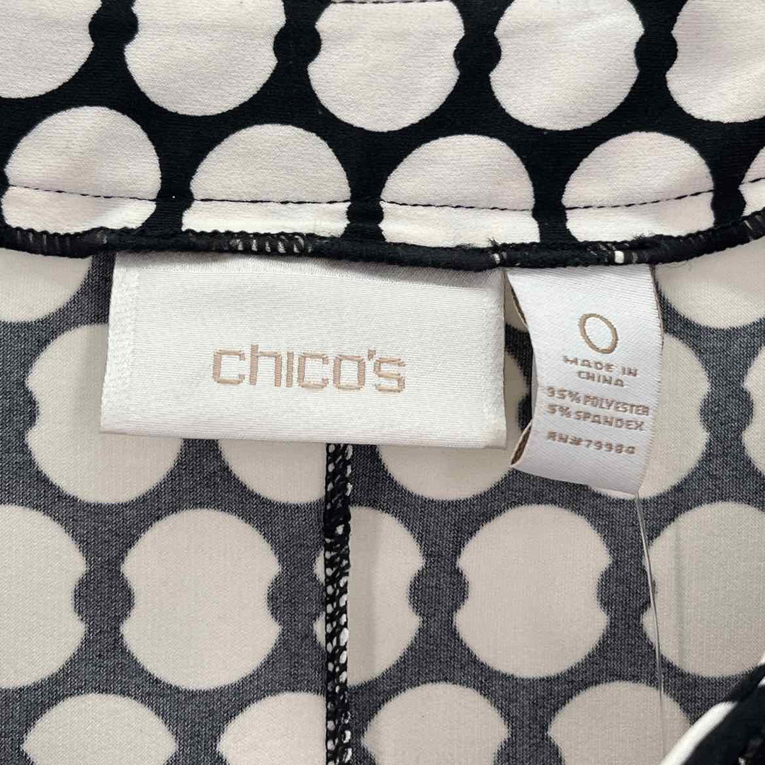 Size S Chico's Black/White Dress