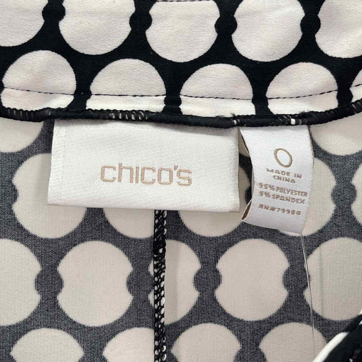 Size S Chico's Black/White Dress