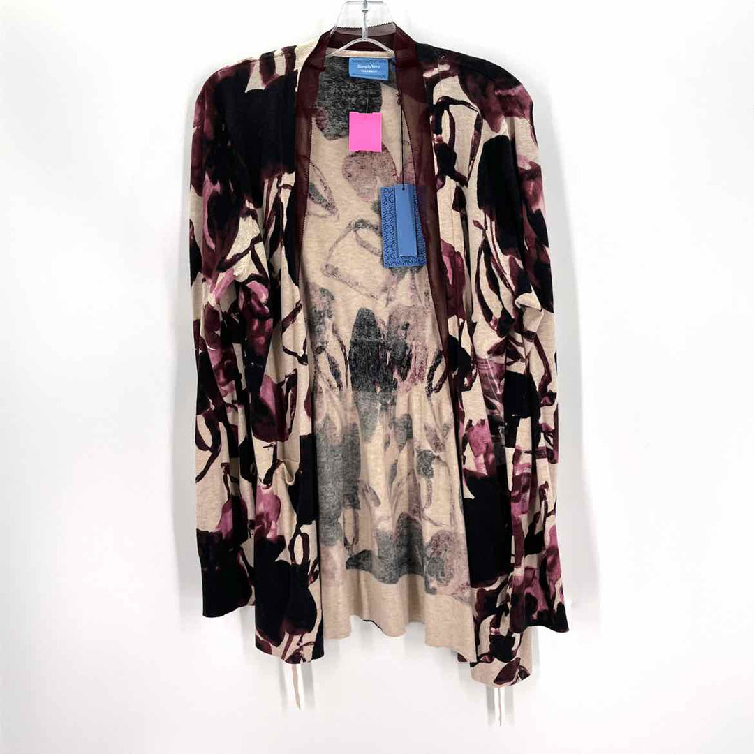 Size XL SIMPLY VERA WANG Multi-Color Knit Sweater