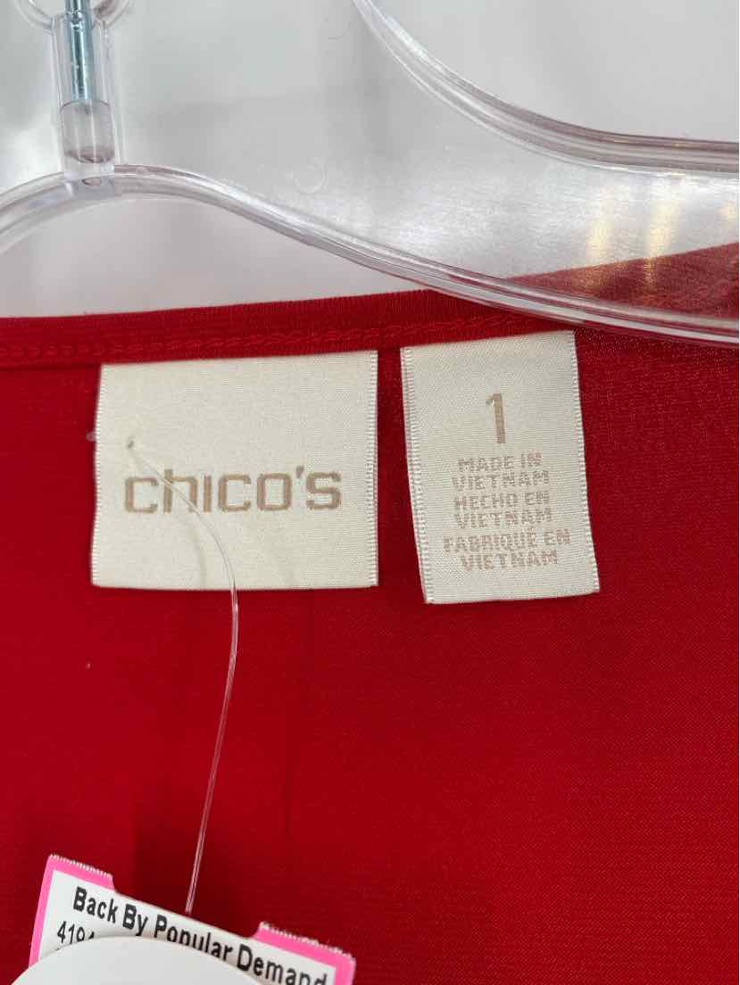 Size M Chico's Red Shirt