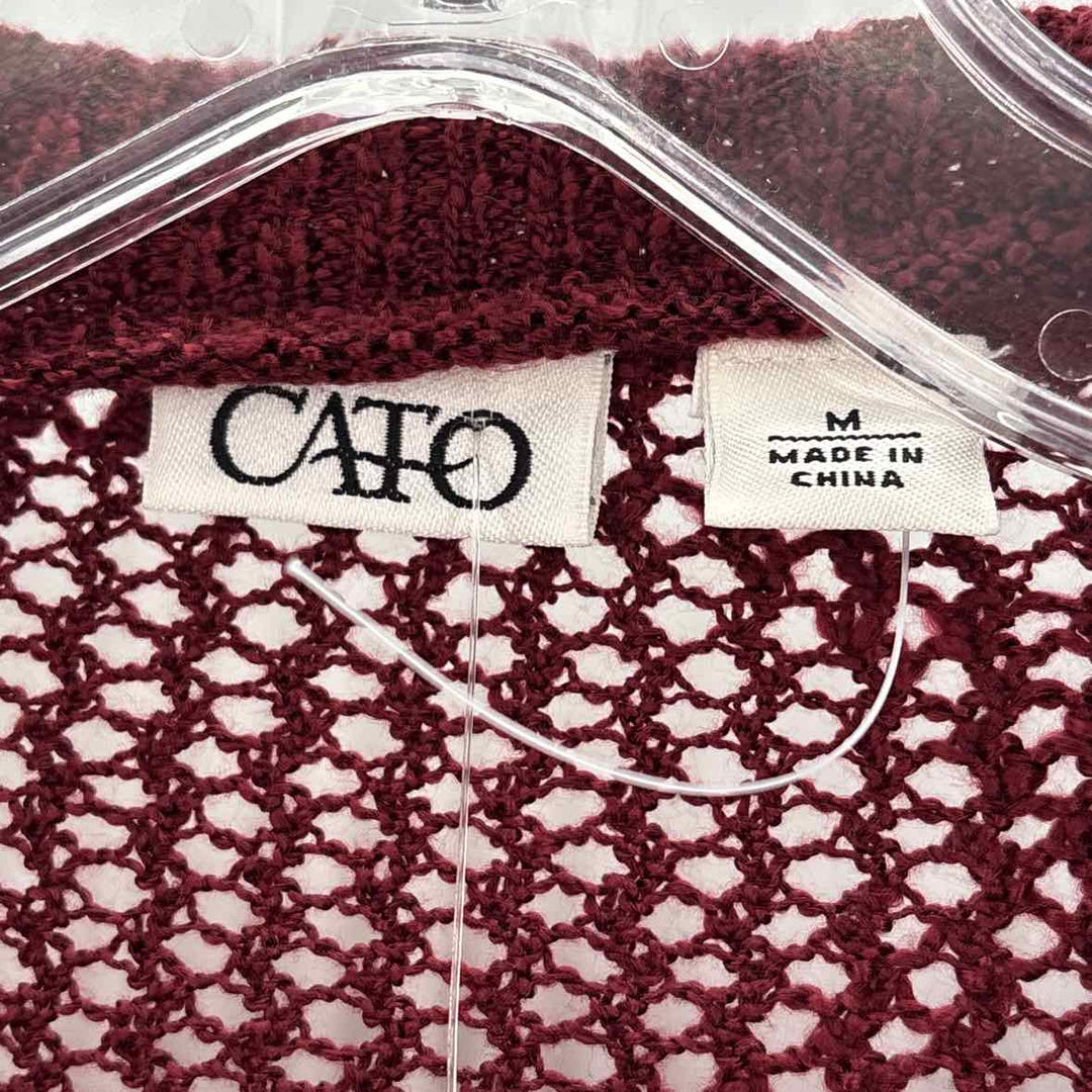 Size M CATO Burgundy Vest