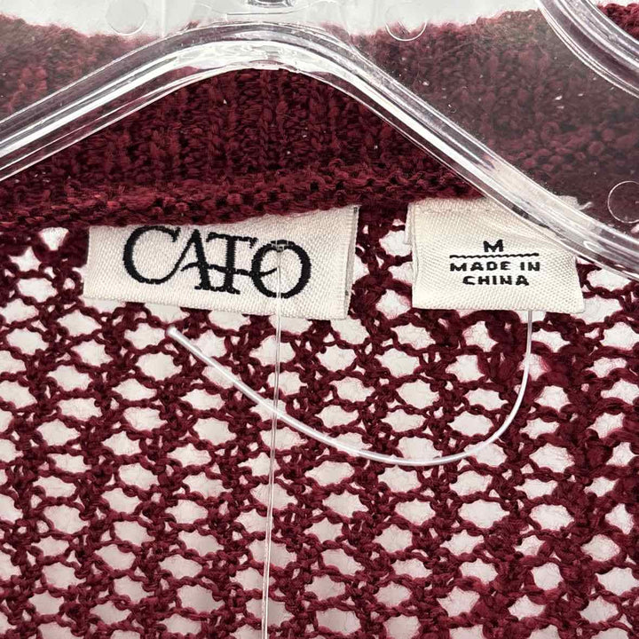 Size M CATO Burgundy Vest