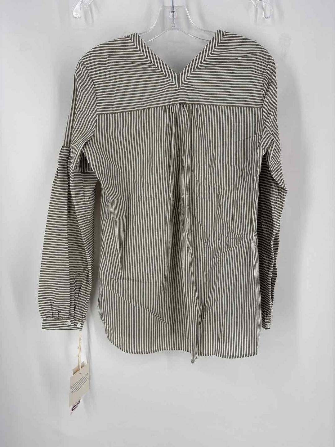 Size 2 ETCETERA Brown Print Shirt