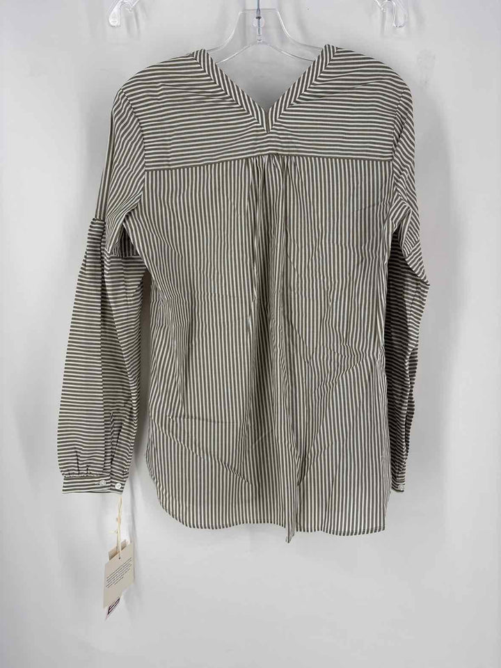 Size 2 ETCETERA Brown Print Shirt