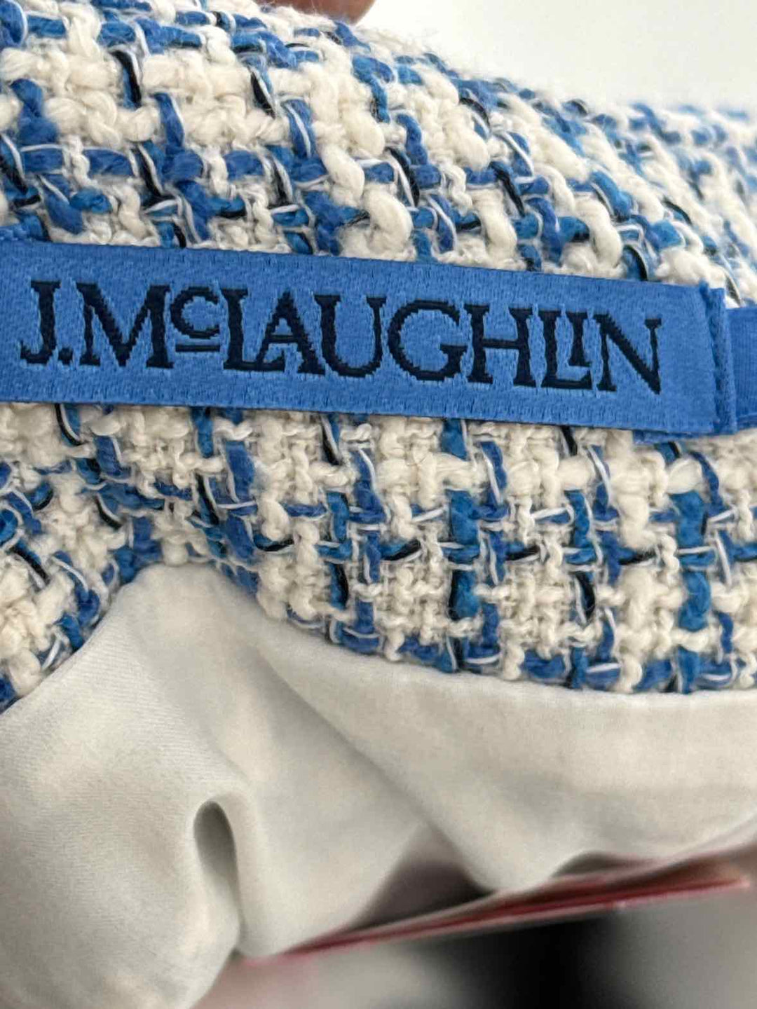 Size 4 J MCLAUGHLIN Blue Print Skirt
