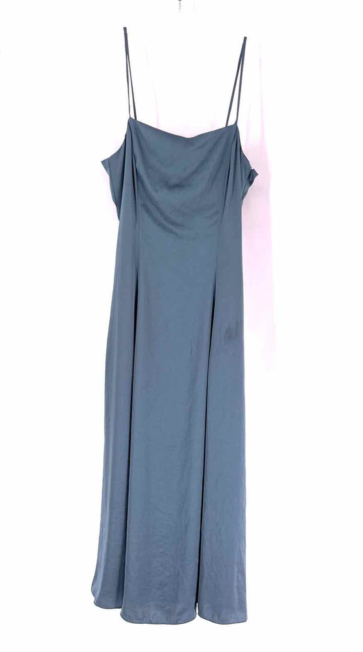 Size 8 THEORY Blue Satin Dress