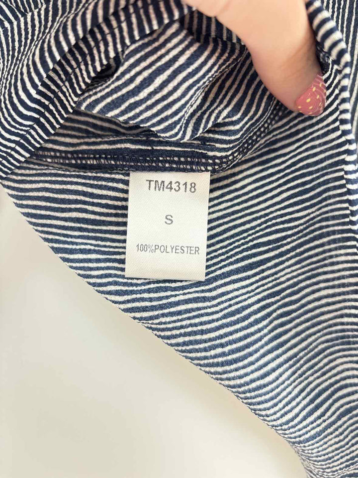 Size S THML Navy Print Shirt