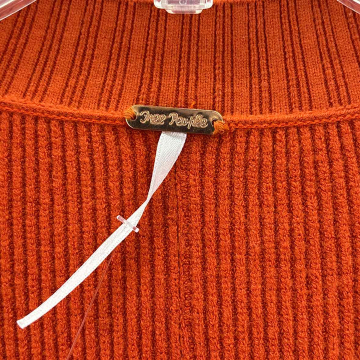 Size S FREE PEOPLE Orange Knit Vest