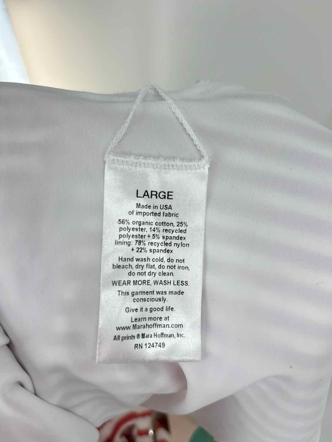 Size L Mara Hoffman White Swimsuit