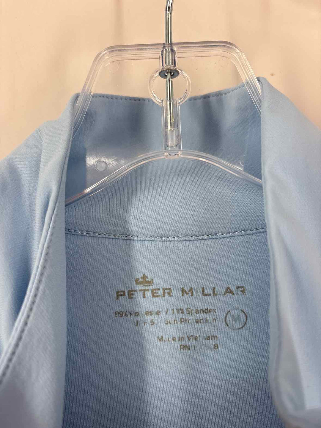 Size M Peter Millar Light Blue Shirt