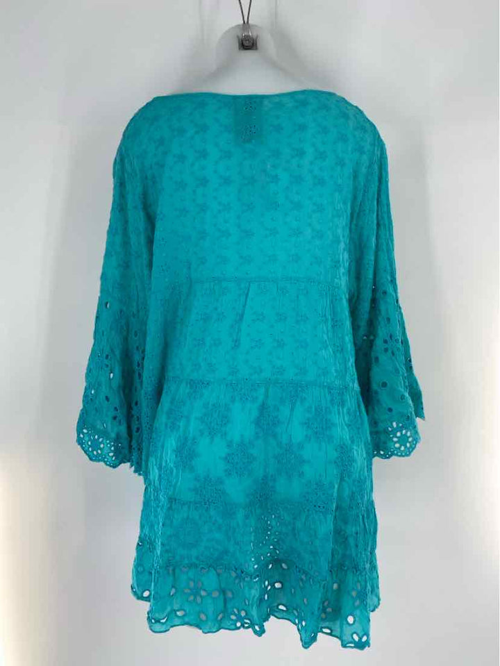Size XXL Johnny Was Teal Shirt