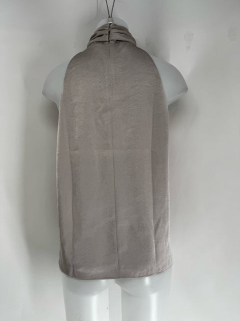 Size M Ann Taylor Champagne Silk Shirt