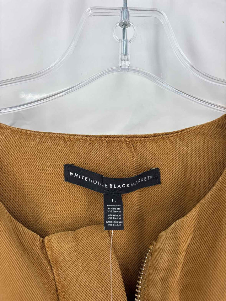 Size L White House Black Market Tan Jacket