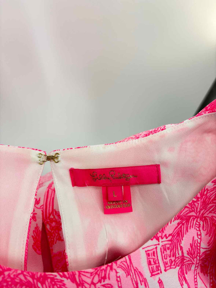 Size L Lilly Pulitzer PINK PRINT Shirt