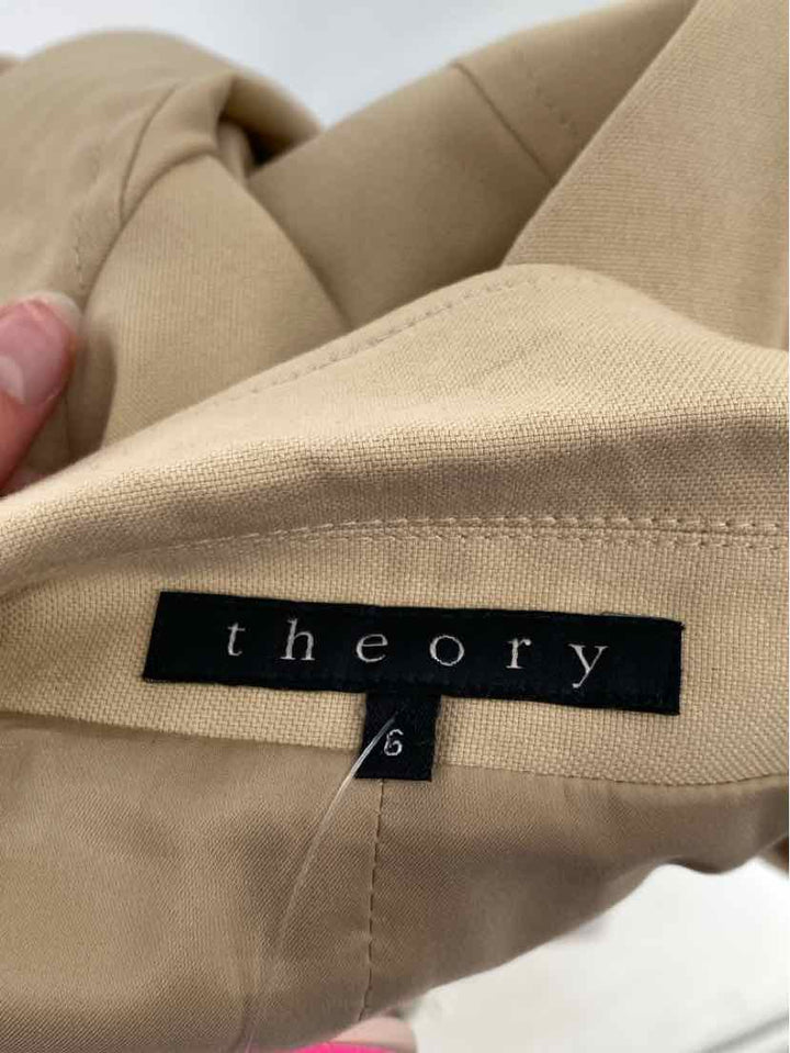 Size 6 THEORY Tan Jacket