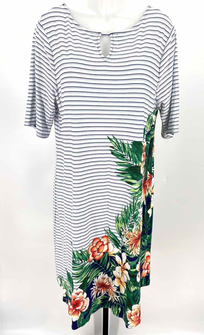 Size XL Chico's Blue Print Dress
