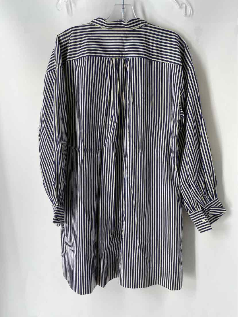 Size L ANN MASHBURN Navy Dress