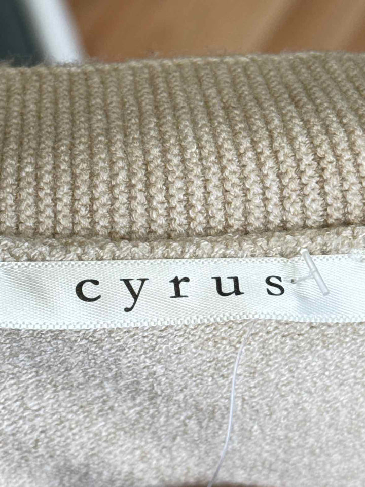 Size XL CYRUS Tan Sweater