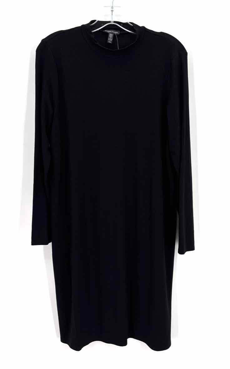 Size M Eileen Fisher Black Dress