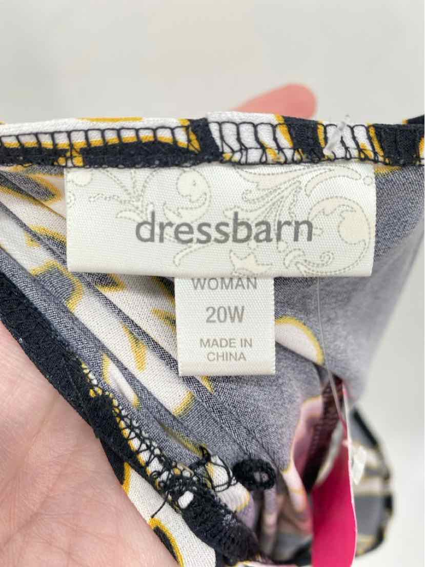 Size 20 DRESSBARN Black Print Dress