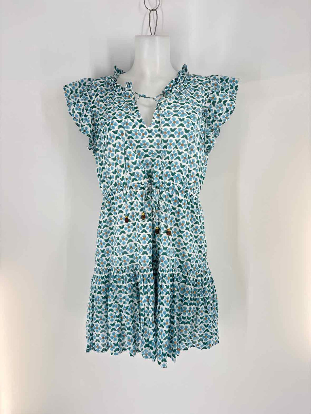 Size M OLIPHANT Blue Print Dress