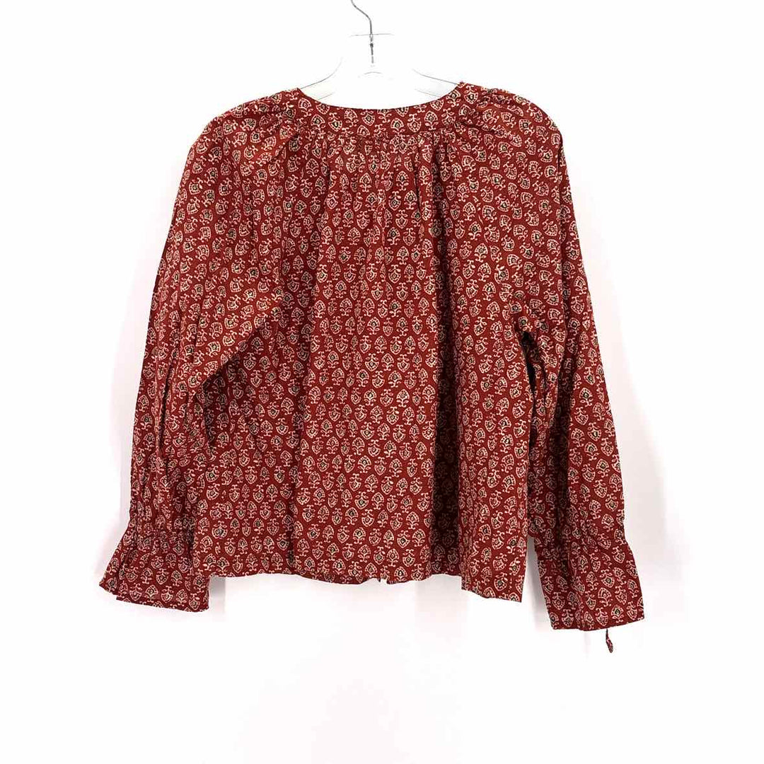 Size L Rust Cotton Shirt