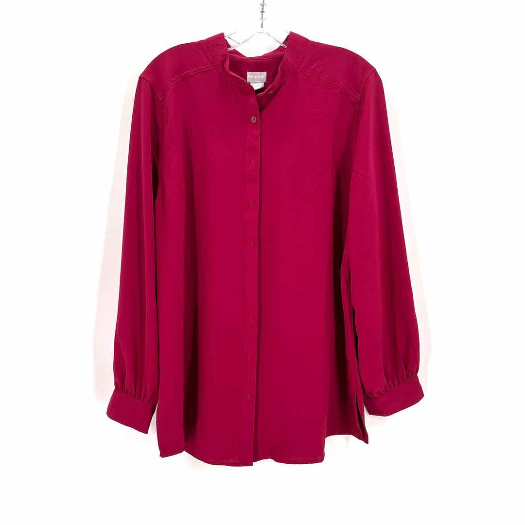 Size L Chico's Fuschia Shirt