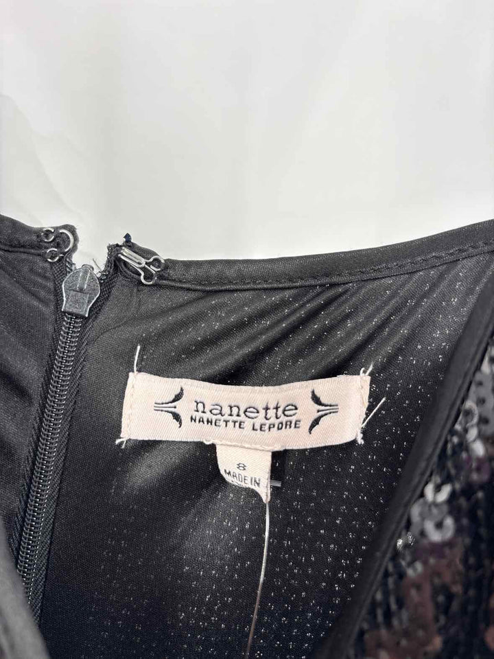 Size 8 NANETTE LEPORE Black Dress