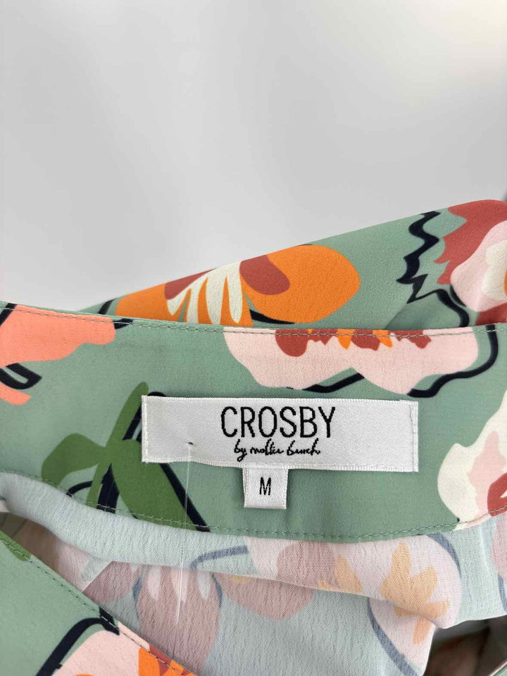 Size M CROSBY Green Print Shirt