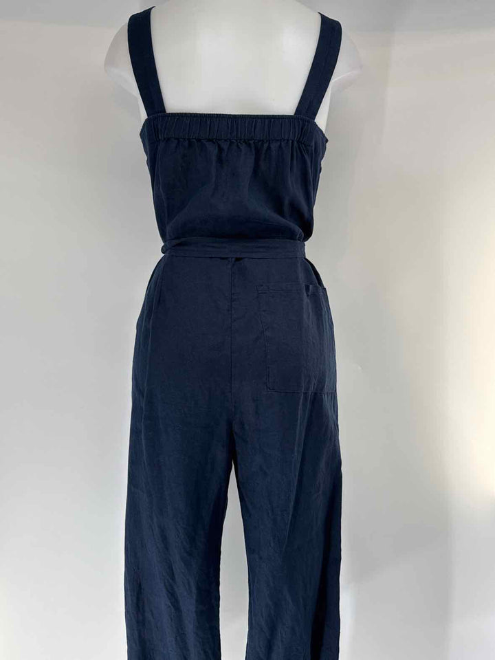 Size S QUINCE Blue Linen Dress