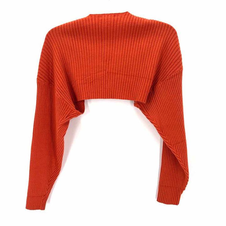 Size S Orange Knit Cardigan