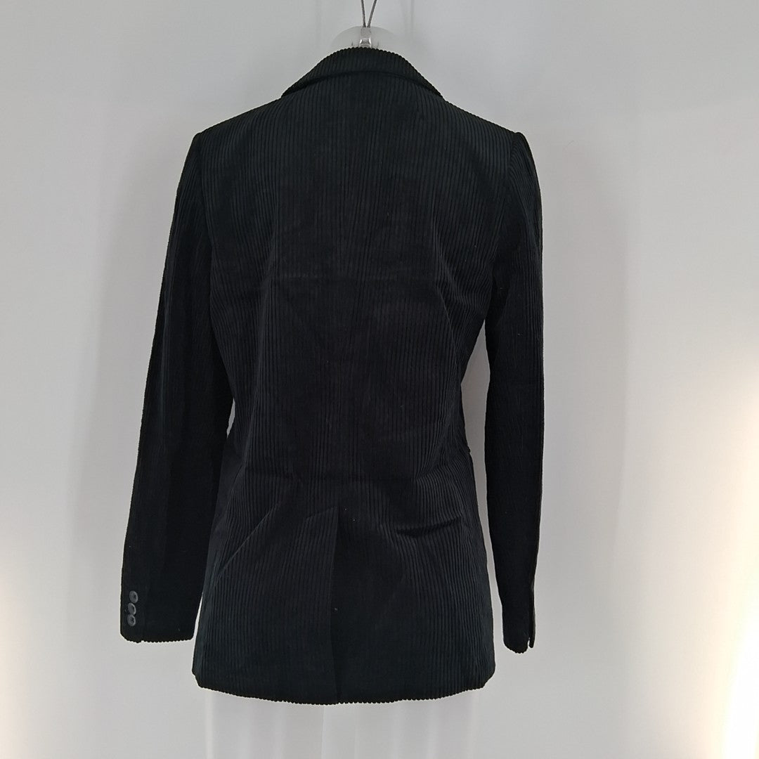 Size 6 Banana Republic Black Velour Blazer