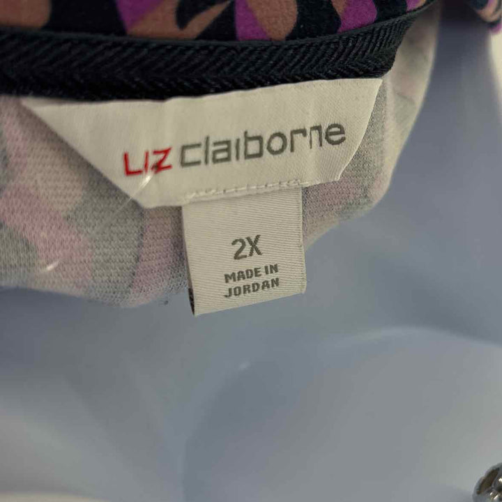 Size 2X LIZ CLAIBORNE Purple Dress
