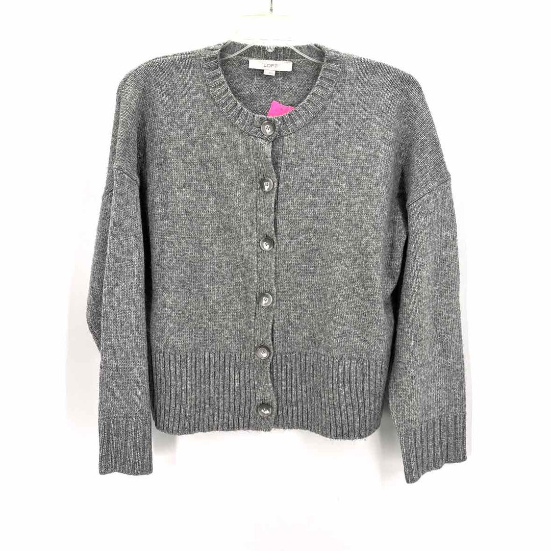Size L LOFT Gray Knit Sweater