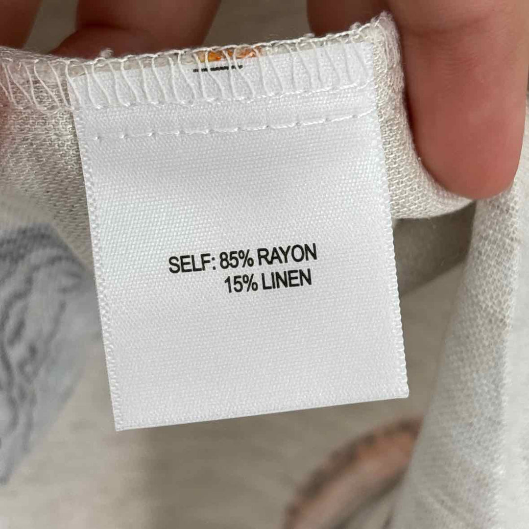 Size L Jane & Delaney Beige Print Shirt